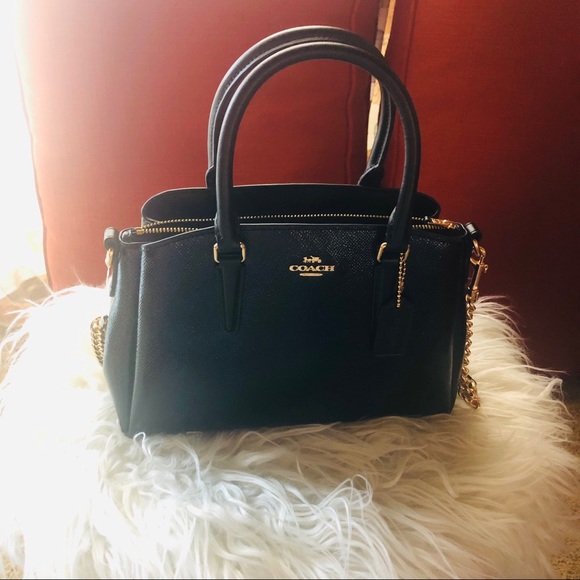 Coach NWT black Patent leather mini sage carryall. This is a beautiful bag. - Picture 2 of 8